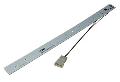 REGUA LANTERNA SUPER LED 6 LEDS 6W 24V CARROCERIA CAIO MEDIDA 40 X 2,9 (CONEXAO 