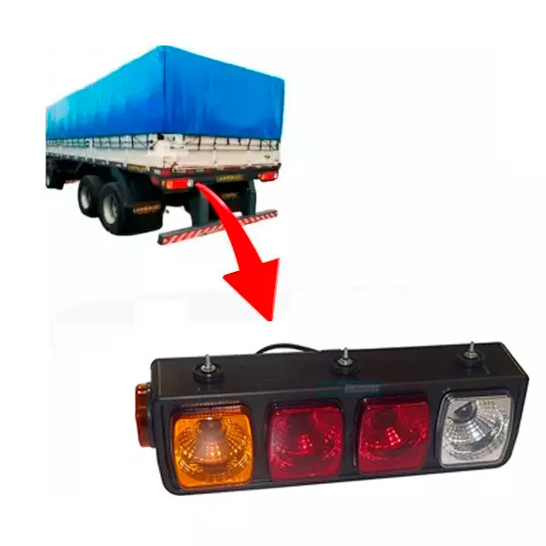 LANTERNA TRASEIRA CARRETA GUERRA UNIVERSAL SEM ABA ESQUERDA (GL1151ACRLX-ESQUERD