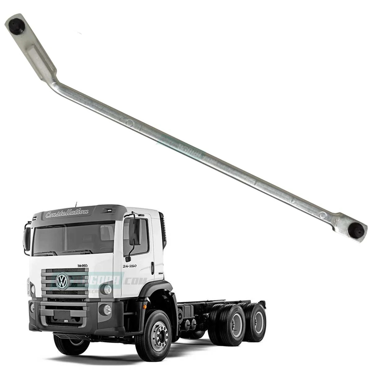 HASTE LIMPADOR PARABRISA DIREITO GRANDE VW CONSTELLATION VOLKSWAGEN (2R2955326,)