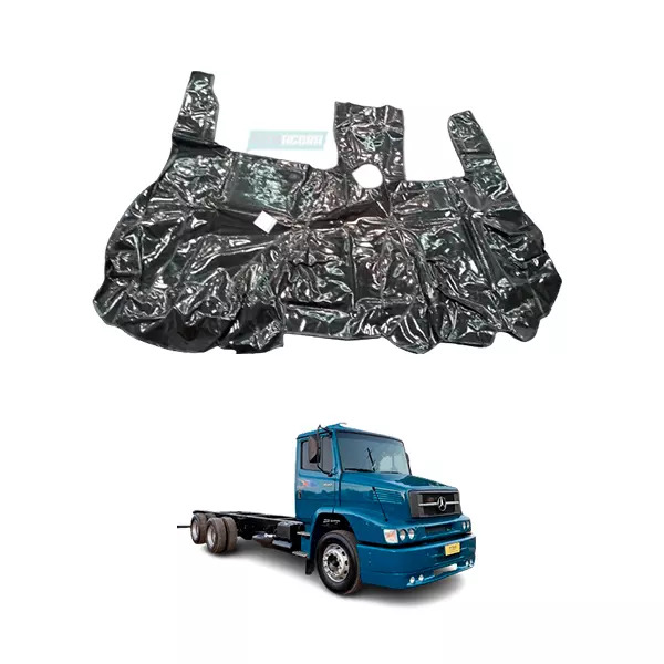 TAPETE VINIL MERCEDES-BENZ 1620 BICUDO 2000 A 2005 COM CAPU MOTOR PRETO (246981-