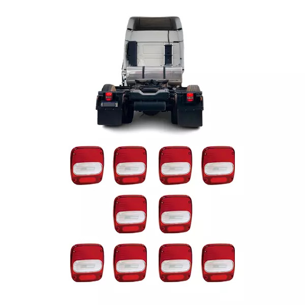 KIT 10 LENTE LANTERNA TRASEIRA MARMITAO VW CONSTELLATION 2012... MODERNO MAN 131