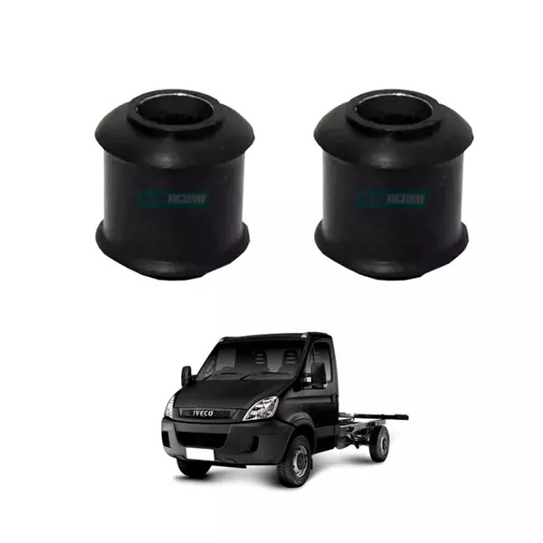 PAR BUCHA AMORTECEDOR DIANTEIRO TRASEIRO IVECO DAILY 3510 3512 3513 35S14 FIAT D