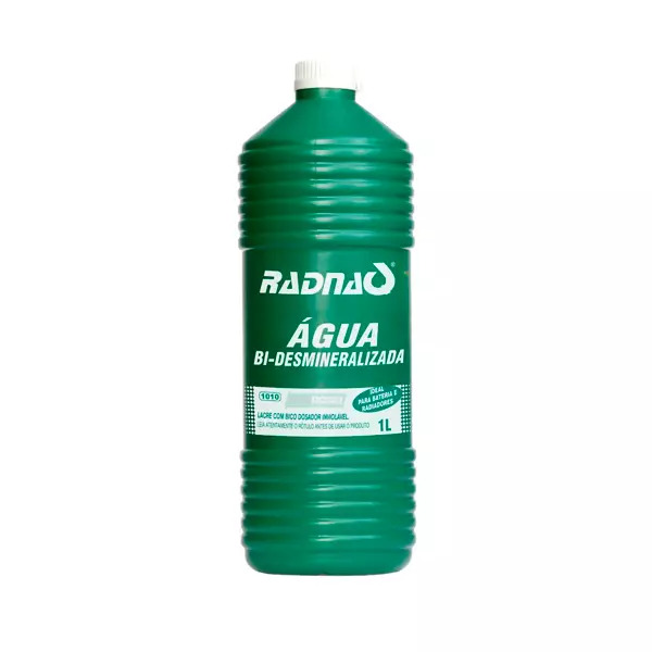 1 LITRO AGUA BATERIA DESMINERALIZADA RADNAQ (RQ1010)