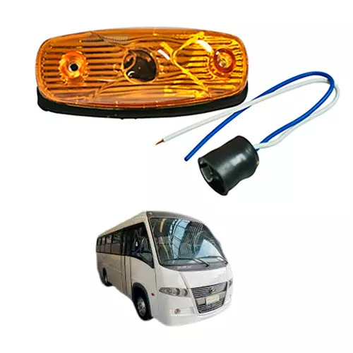 LANTERNA LATERAL PISCA AMBAR SEM TERMINAL AGRALE VOLARE W8 MICRO IBRAVA MARCOPOL