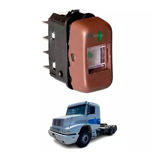 INTERRUPTOR TECLA MB 1935 BICUDO 24V MARROM FAROL NEBLINA E06 DIRETEC (386545711