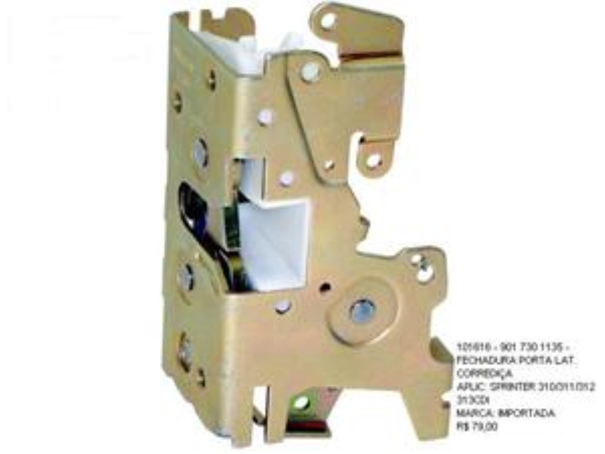 FECHADURA PORTA LATERAL CORREDICA MB SPRINTER 310 311 312 313 CDI (9017301135.)