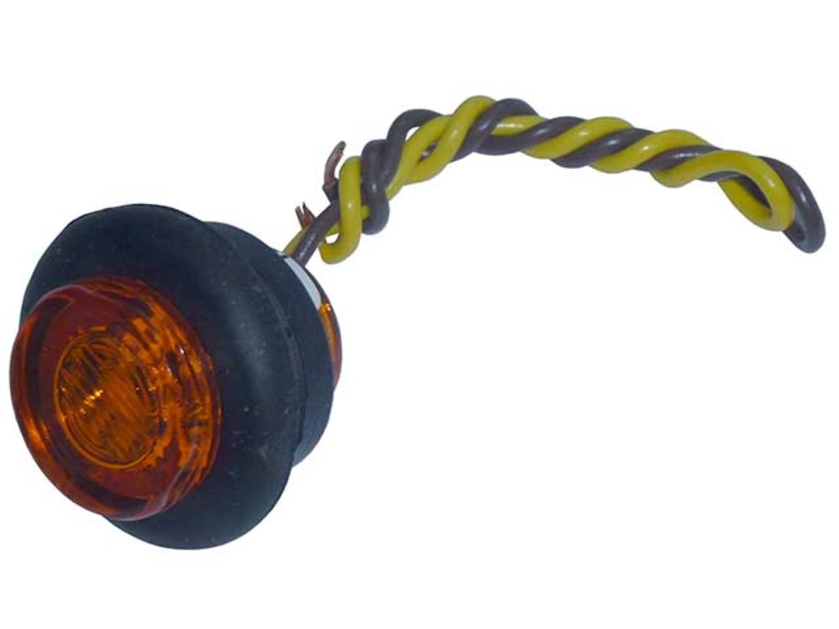 LANTERNA LATERAL BAU LED BIVOLT AMARELA UNIVERSAL  (514346])