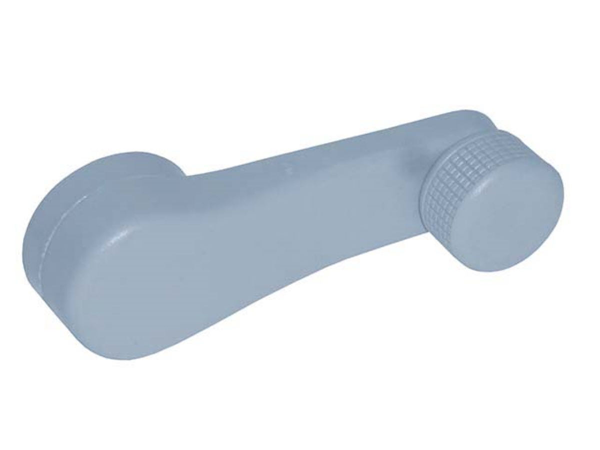 MANIVELA VIDRO (PLASTICA) CINZA CLARO (9737600002-)