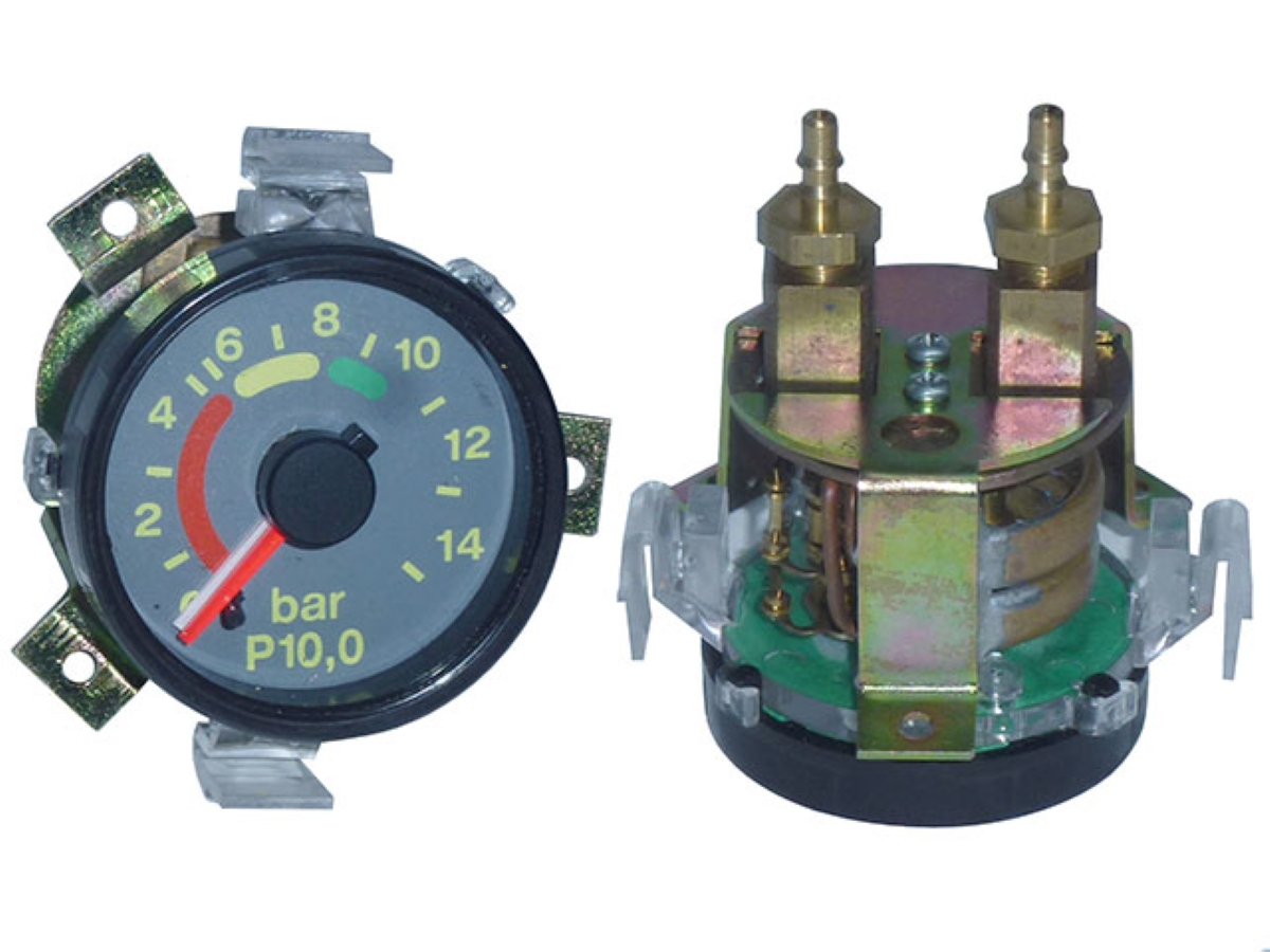 MANOMETRO AR DUPLO ROSCA INTERNA 55MM PRETO ​MB 2423 LS1938 1622 1720 L1620 L1