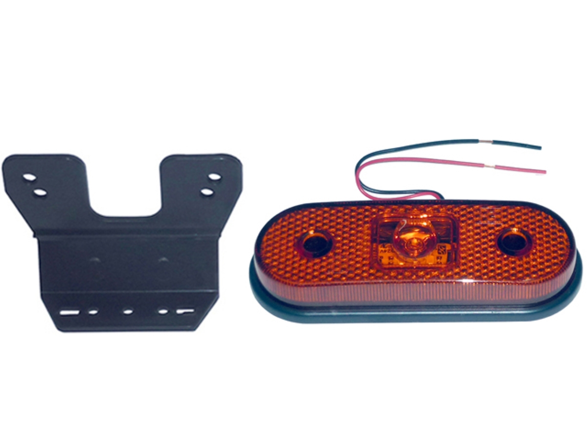 LANTERNA LATERAL FACCHINI COM SUPORTE AMBAR CARRETA FACCHINI (513754)