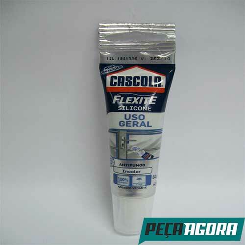 SILICONE FLEXITE 50GR INCOLOR CAIXA C/ 12 (1126CC)