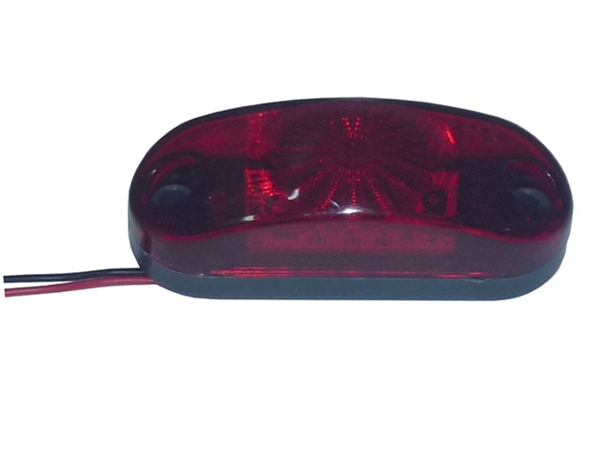 LANTERNA DELIMITADORA SAIDA COM FIOS VERMELHA LED CARRETA GUERRA (210103166.)