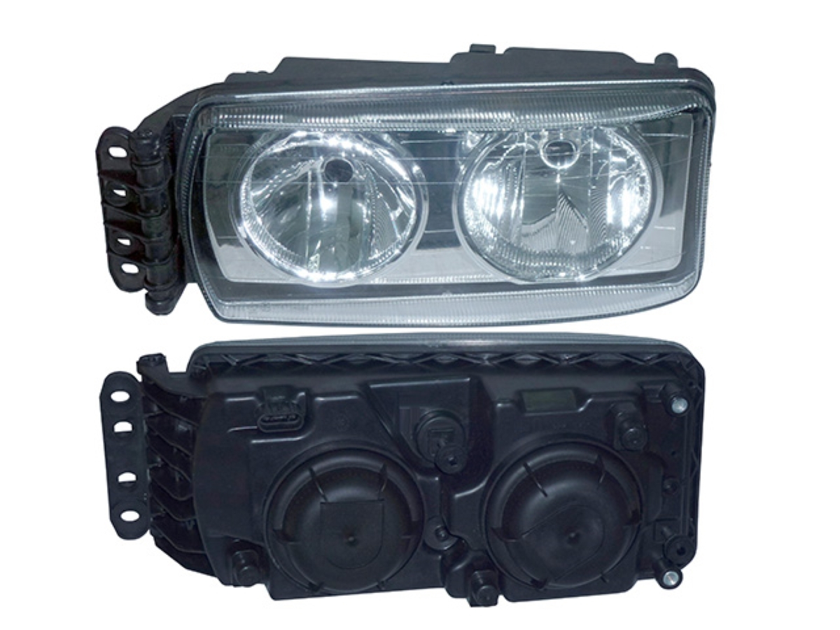 FAROL PRINCIPAL DIR MASCARA CROMADA IVECO STRALIS TRAKKER TECTOR CURSOR 2010 EM 