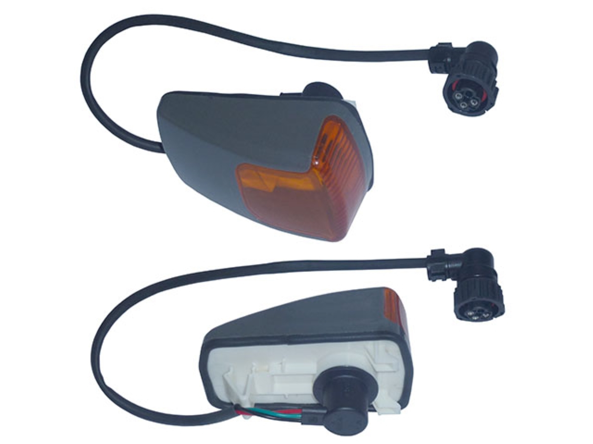 LANTERNA LATERAL CINZA/AMARELA C/SOQUETE (515576)