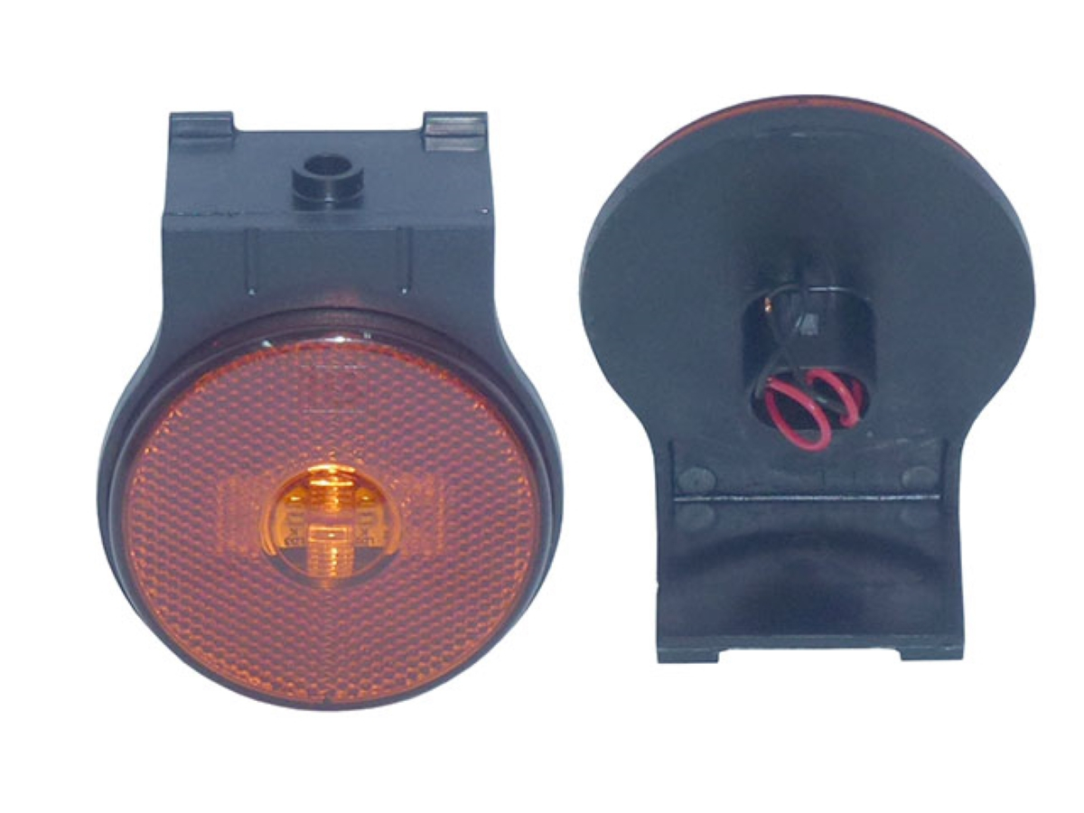 LANTERNA LATERAL LED BIVOLT COM SUPORTE FIXO CARRETA RANDON (210103160.,)