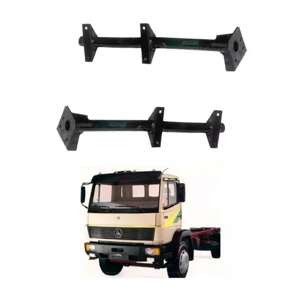 KIT SUPORTE TRASEIRO PARALAMA CABINE ESQ DIR MB CARA CHATA 1718 1720 1723 (K.397