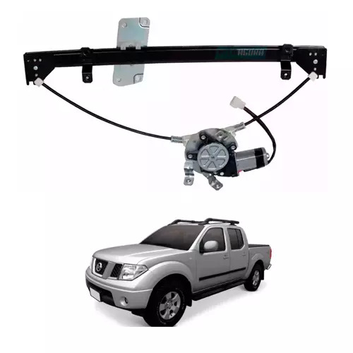 MAQUINA VIDRO ELETRICO DIANT ESQ COM MOTOR MABUCHI FRONTIER 2007 ATE 2019 (80721
