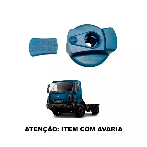 TAMPA TANQUE ARLA SEM CHAVE COM AVARIA MB OF1721 FORD NOVO CARGO 1719 1723 2423 