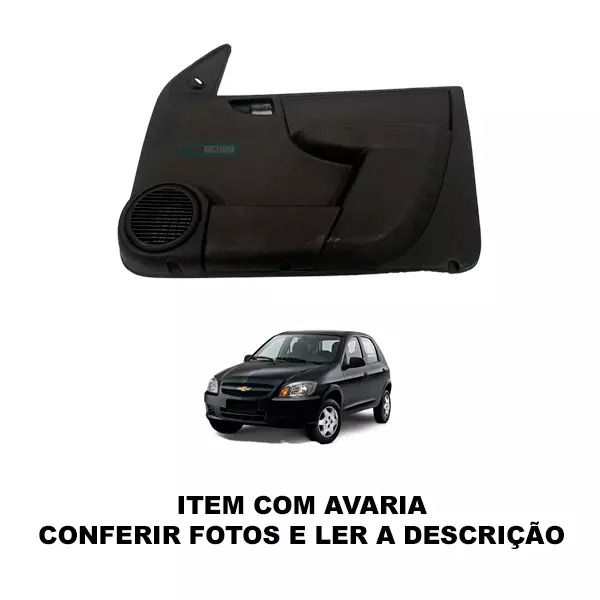 FORRO PORTA DIANTEIRA COM AVARIA LADO DIREITO CELTA PRISMA 4 PORTAS MANUAL ELETR