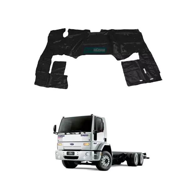 TAPETE VINIL PRETO FORD CARGO 2005 A 2011 SEM CAPO	 (PUES250P)