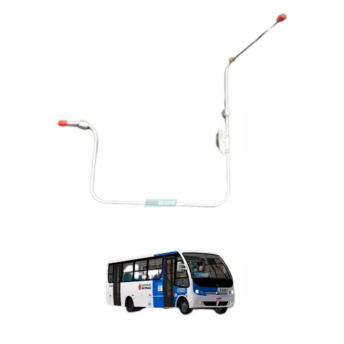 TUBO AR COMPRIMIDO FREIO MOTOR MICRO ONIBUS LO914 LO915 (6884204536.)