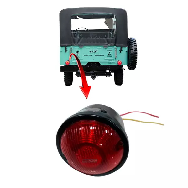 LANTERNA TRASEIRA COM VIGIA JEEP FORD WILLYS REBOQUE (727V-SL)