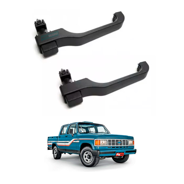 PAR MACANETA EXTERNA PORTA SEM CHAVE CHEVROLET A10 A20 D20 D40 D60 BONANZA BRASI