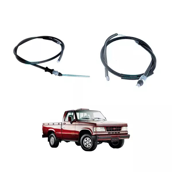 PAR CABO FREIO MAO TRASEIRO CHEVROLET A20 C20 D20 D40 1989 A 1992 CAMINHAO GM (5