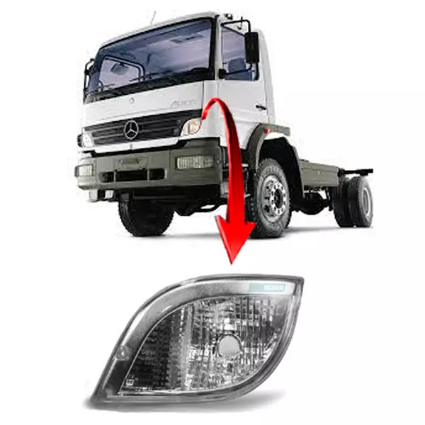 LANTERNA SETA DIANTEIRA LADO ESQUERDO COM SOQUETE MB ATEGO (9738200521.)