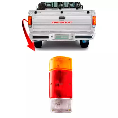 LENTE TRASEIRA ESQ GM D20 A20 C20 85 86 87 ATE 96 AMBAR  (154912)