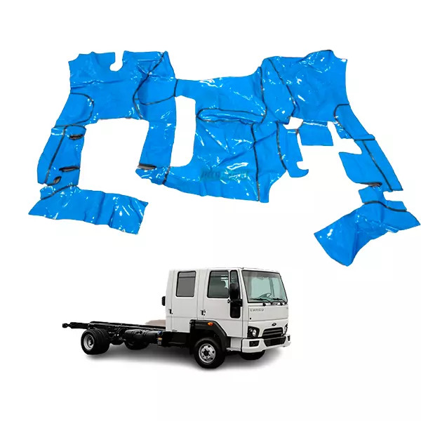 TAPETE VINIL CARGO COM CAPO CABINE DUPLA 2011 2012 AZUL (PUES248A)