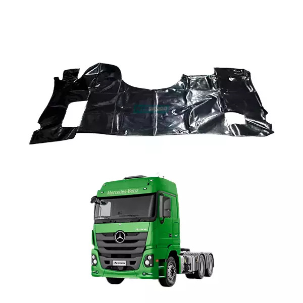 TAPETE VINIL PRETO COM CAPO MB ACTROS AUTOMATICO (PUES856P)