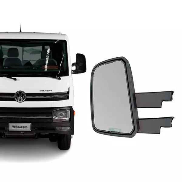 ESPELHO RETROVISOR COMPLETO PLANO ESQUERDO VW DELIVERY ANO 2018 EM DIANTE  (23B8