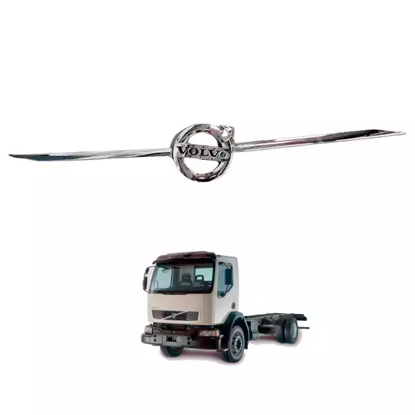 EMBLEMA TRANSVERSAL GRADE VOLVO VM 2010 A 2014 - FH 2015... - CROMADO (84039932-