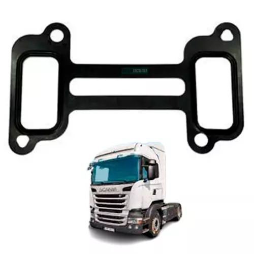 JUNTA COLETOR ADMISSAO CHAPA PRETA PARA SCANIA G340 380 420 K94 114 P114 124 230