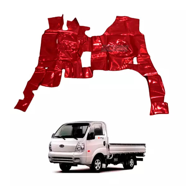 TAPETE VINIL ASSOALHO VERMELHO KIA BONGO (PUES528V)
