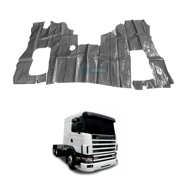 TAPETE VINIL CINZA PARA SCANIA 114 124 1998 CARA CHATA COM CAPO (PUES411C)