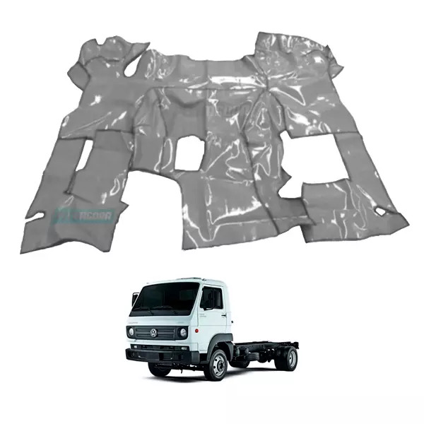 TAPETE DE VINIL CINZA VW DELLIVERY 1016 COM CAPO COM CONSOLE (PUES356C)