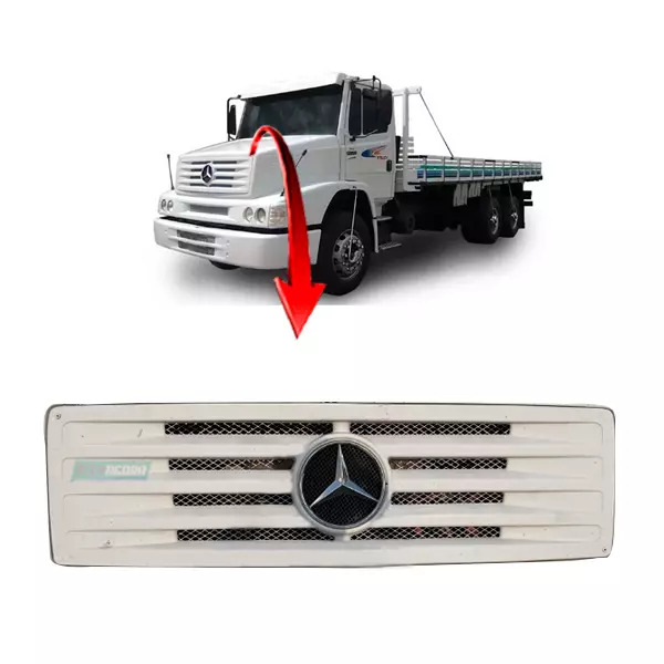 GRADE FRONTAL SUPERIOR DIANTEIRA MB HPN 1620 ANTIGO ATÉ 2000 (6948807085-1069)