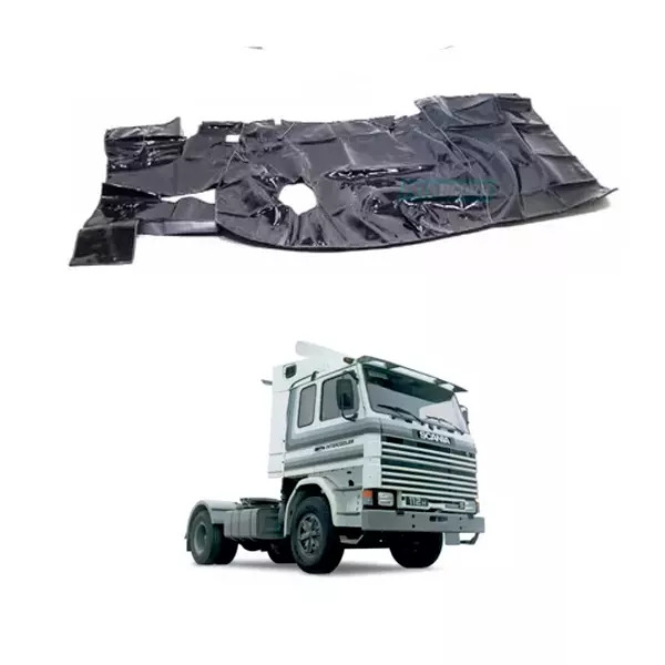 TAPETE VINIL PRETO SEM RECORTE DO BANCO CARONA PARA SCANIA 112 HW (PUES429P)