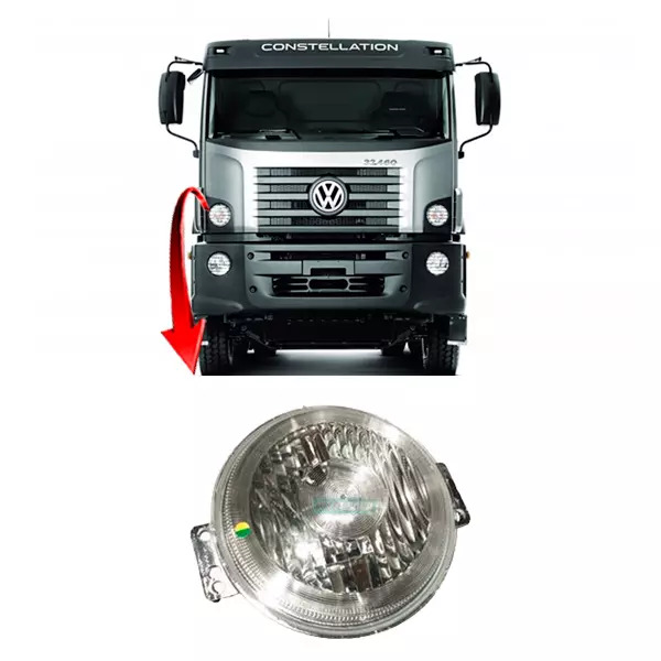 LANTERNA SETA PISCA FRONTAL DIANTEIRA VW CONSTELLATION - COM SOQUETE -COM CONECT
