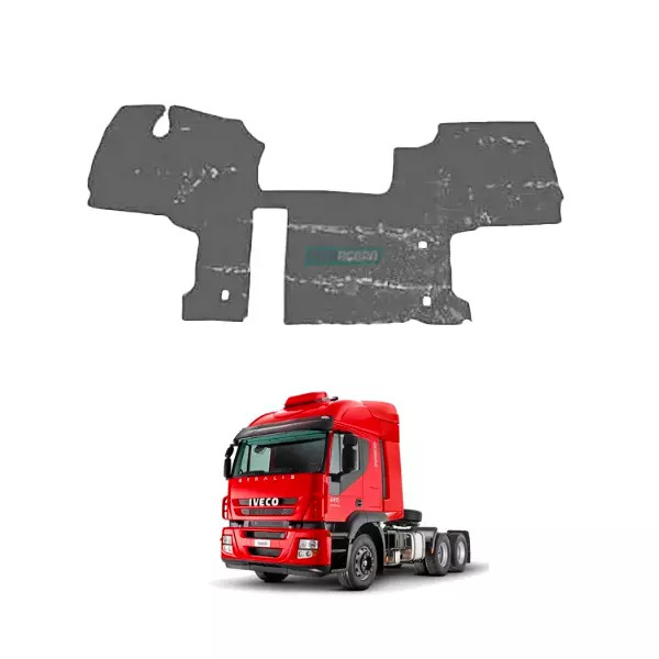 TAPETE VINIL CINZA COM CAPO COM CORTE PARA GELADEIRA PARA CAMINHAO FIAT IVECO ST