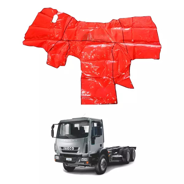 TAPETE VINIL VERMELHO IVECO EUROCARGO TECTOR CABINE SIMPLES (PUES516V)