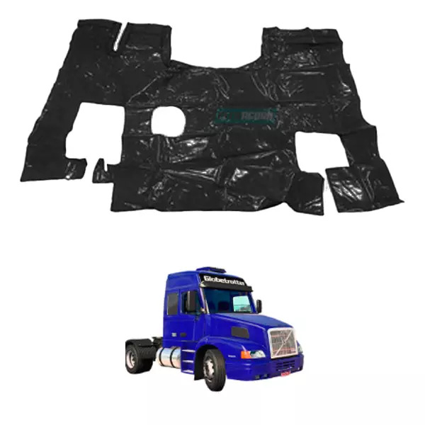 TAPETE VINIL PRETO VOLVO NH GLOBETROTTER BICUDO ANO ...2014 (PUES613P)