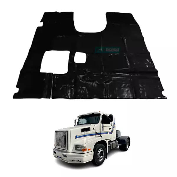 TAPETE VINIL PRETO SEM RECORTE DO BANCO DO CARONA VOLVO 340 ANO1993 ATE 1995 (PU