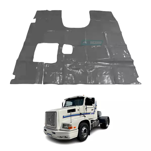 TAPETE VINIL CINZA SEM RECORTE DO BANCO DO CARONA VOLVO 340 ANO1993 ATE 1995 (PU