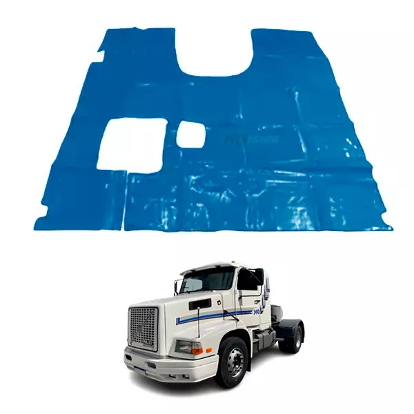 TAPETE VINIL AZUL SEM RECORTE DO BANCO DO CARONA VOLVO 340 ANO1993 ATE 1995 (PUE