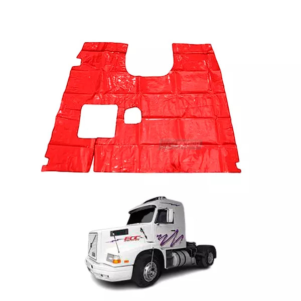 TAPETE VINIL VERMELHO SEM RECORTE DO BANCO DO CARONA VOLVO 360 EDC ANO 1996 (PUE