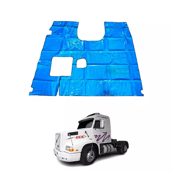 TAPETE VINIL AZUL SEM RECORTE DO BANCO DO CARONA VOLVO 360 EDC ANO 1996 (PUES624