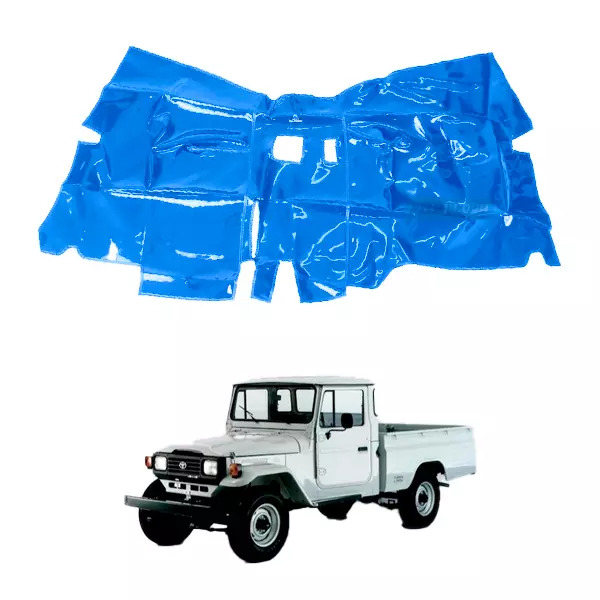 TAPETE VINIL DIANTEIRO AZUL TOYOTA 4 MARCHAS ATE 1993 (PUES654A)